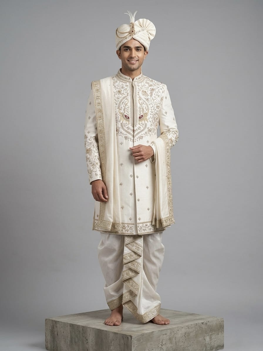 The Grandeur pattu sherwani